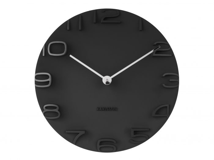 Karlsson Wall Clock On The Edge Black BijCees.nl