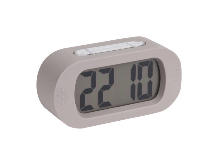 Karlsson Alarm Clock Gummy Grey 2 BijCees.nl