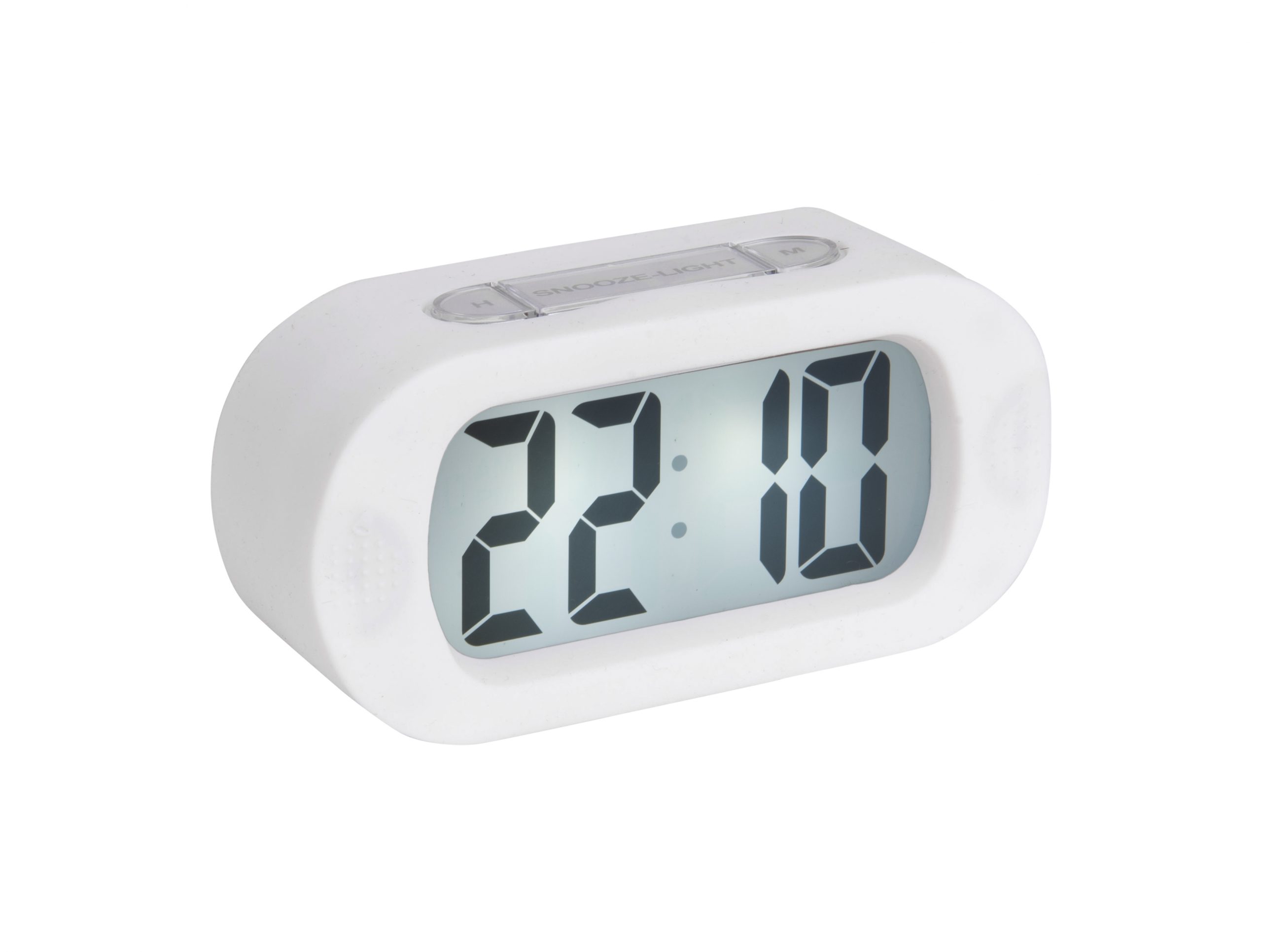 kroeg sturen paraplu Karlsson - Alarm Clock Gummy White - Digitale wekker wit - BijCees