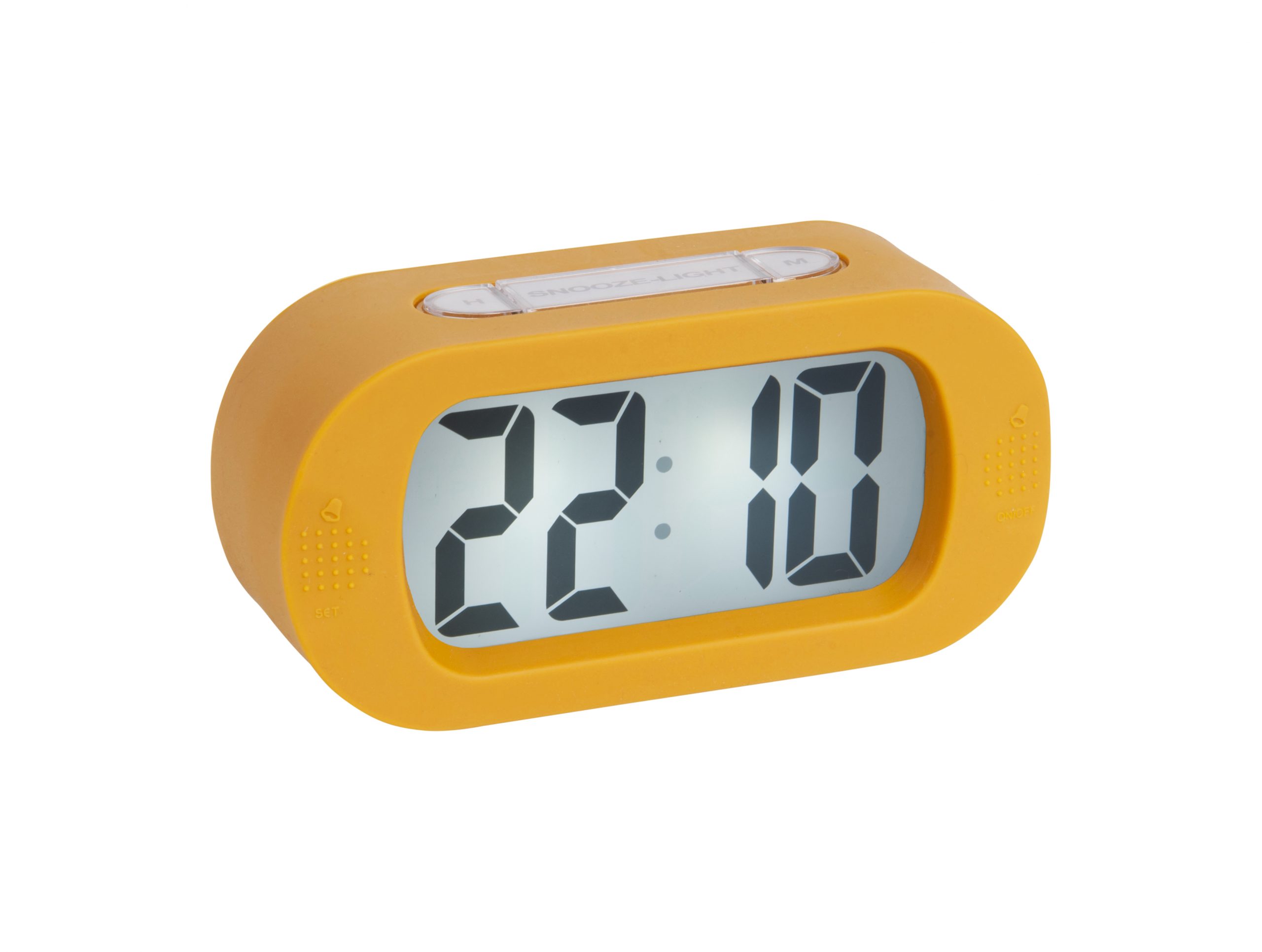 versieren ventilatie opvoeder Karlsson - Alarm Clock Gummy Yellow - Digitale wekker geel - BijCees