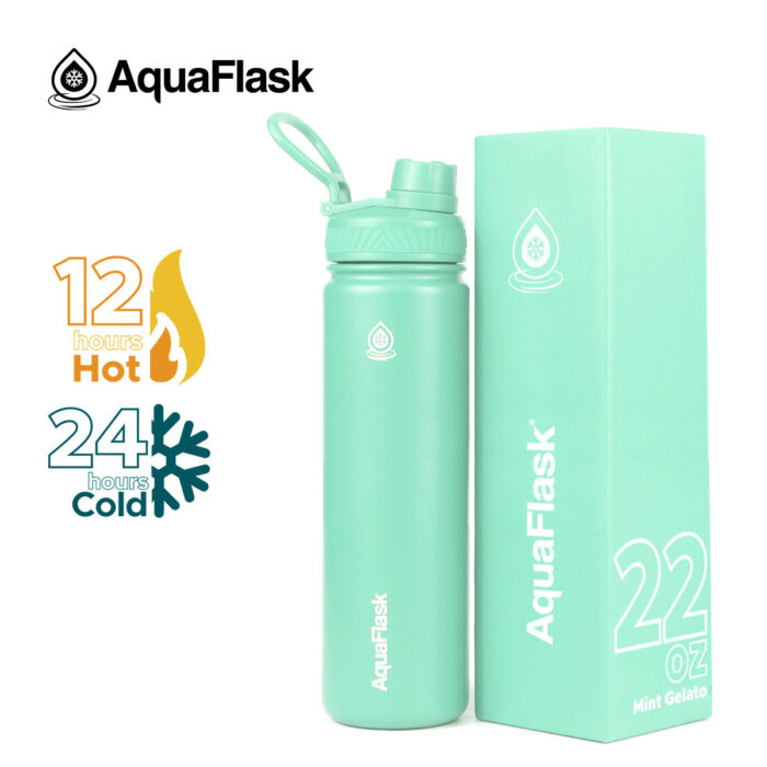 aquaflask waterfles 650ml mint gelato bijcees.nl