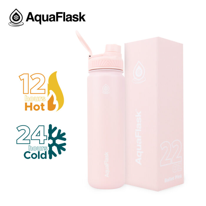 aquaflask waterfles 650ml ballet pink bijcees.nl