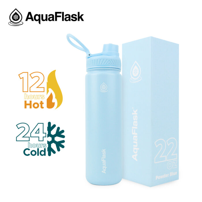 aquaflask waterfles 650ml powder blue bijcees.nl