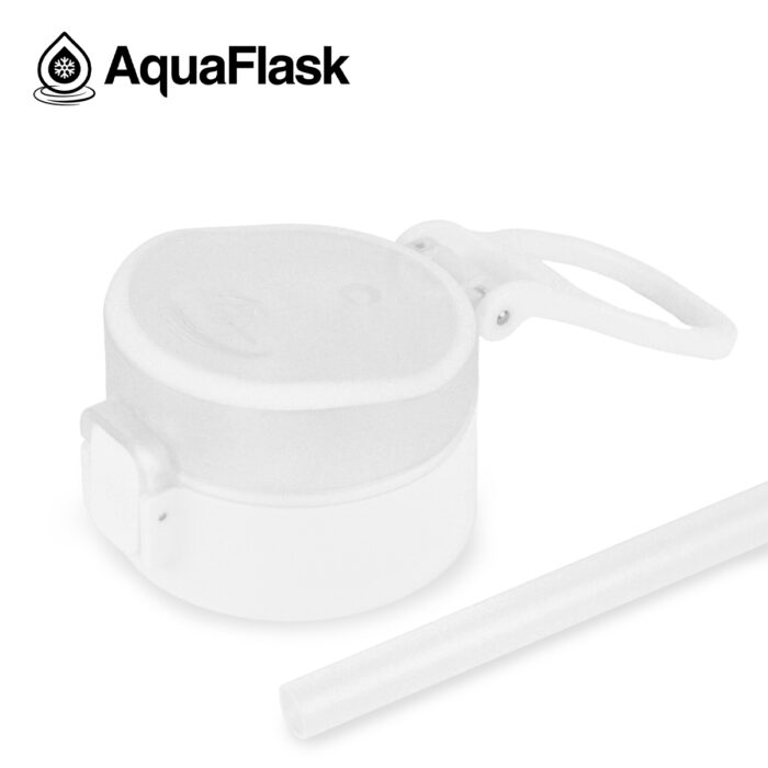 aquaflask waterfles met rietje 720ml arctic white bijcees.nl