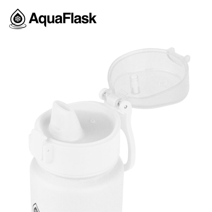 aquaflask waterfles met rietje 720ml arctic white bijcees.nl