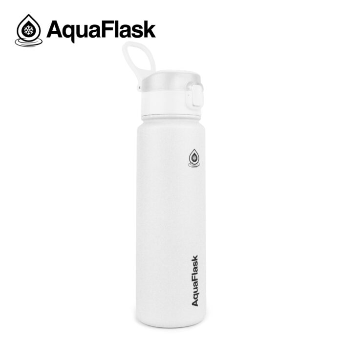 aquaflask waterfles met rietje 720ml arctic white bijcees.nl