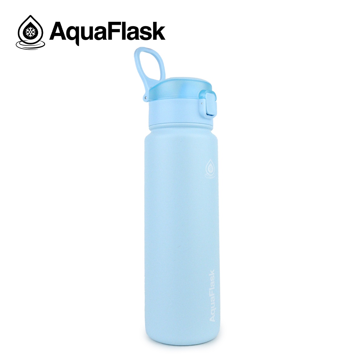 aquaflask waterfles met rietje 720ml powder blue bijcees.nl