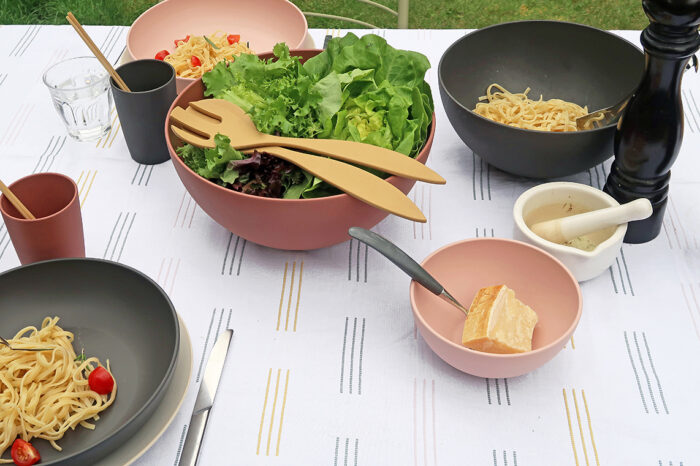 Zuperzozial Nature Salad Server Mosterd bijcees.nl