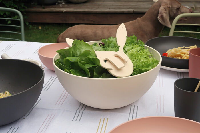 Zuperzozial nature mega bowl 30cm creme bijcees.nl