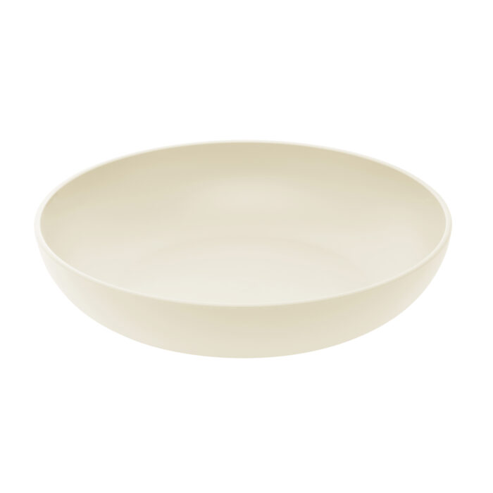 Zuperzozial Nature Flat Bowl Cream 26cm bijcees.nl