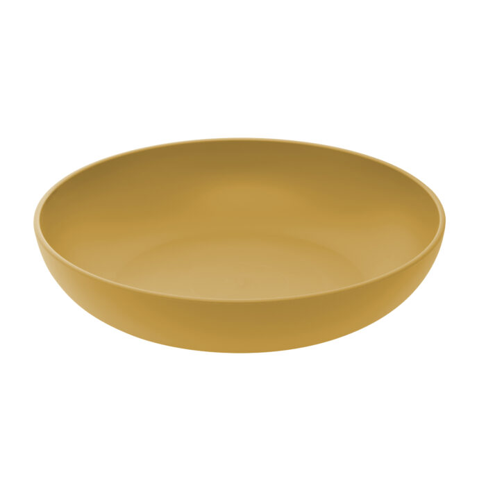 Zuperzozial Nature Flat Bowl Mustard 26cm bijcees.nl