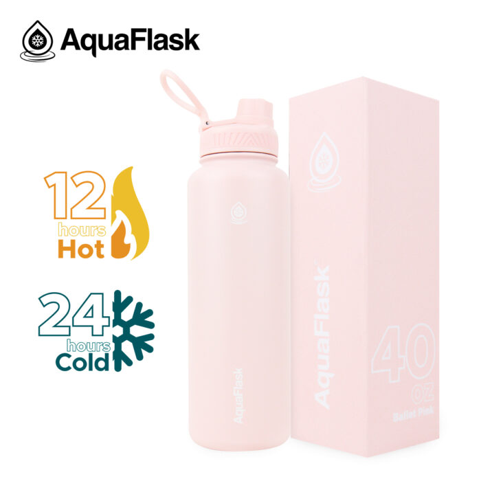 aquaflask waterfles 1200ml ballet pink bijcees.nl