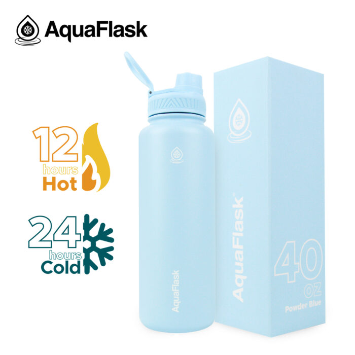 aquaflask waterfles 1200ml powder blue bijcees.nl