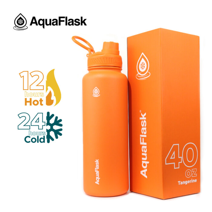 aquaflask waterfles 1200ml tangerine bijcees.nl