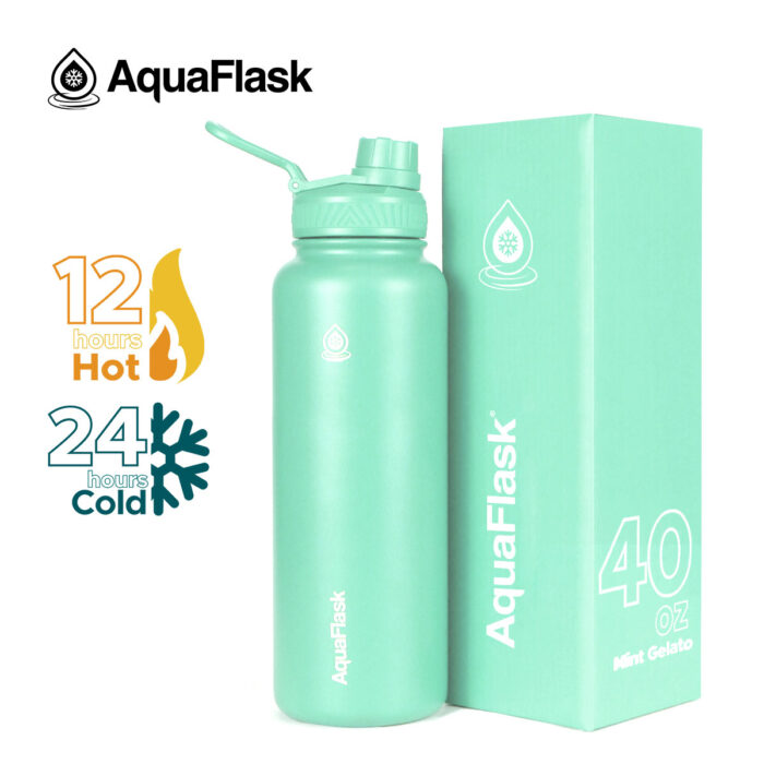 aquaflask waterfles 1200ml mint gelato bijcees.nl